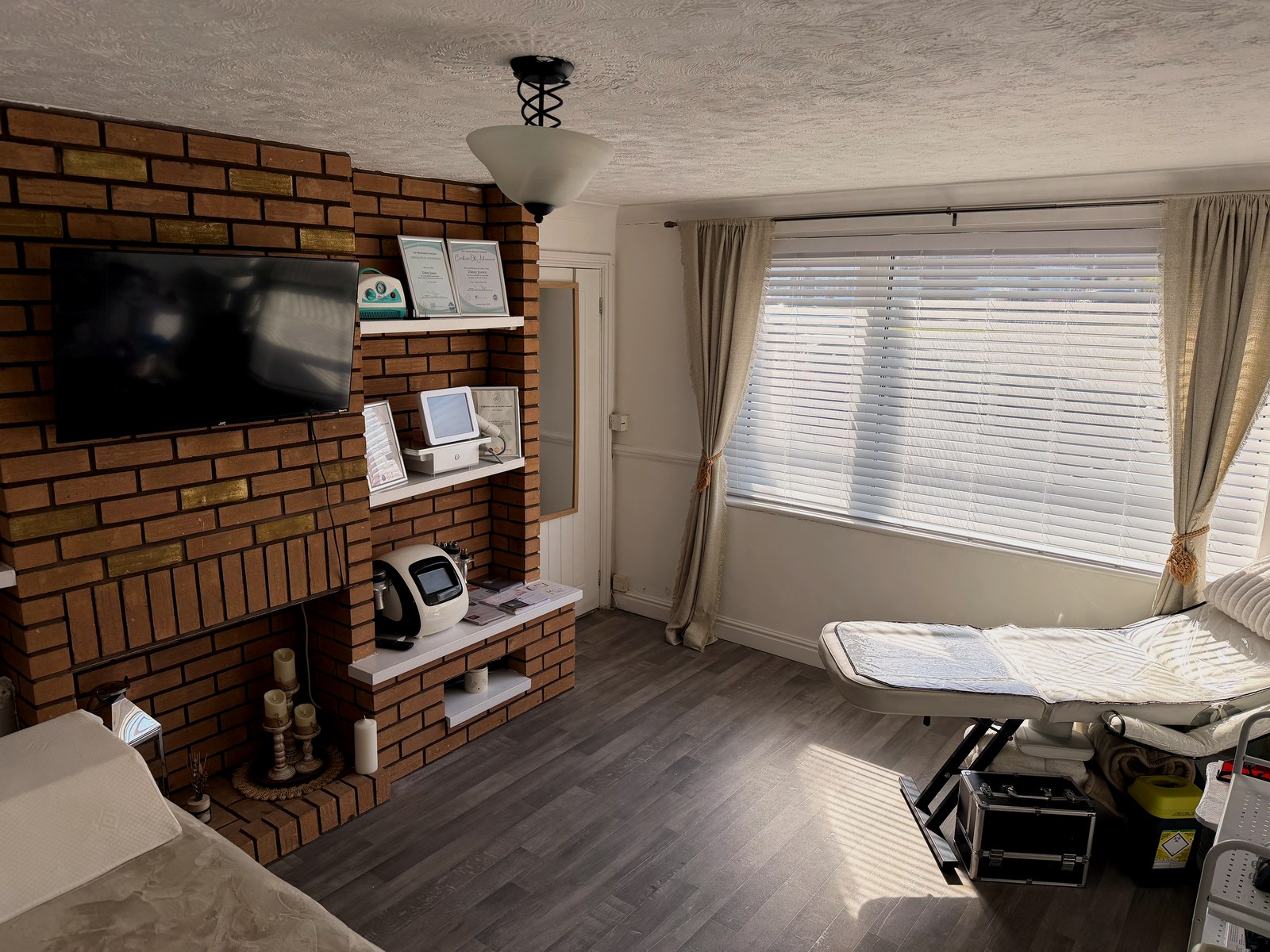 Laser Whites beauty salon interior in Eastham, Wirral